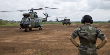 Französische Soldaten in Kamerun