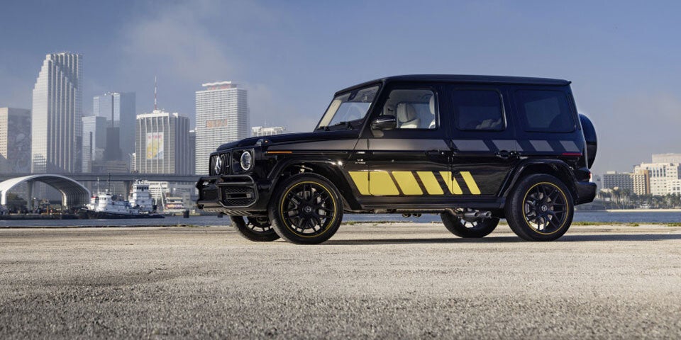 Mercedes G-Klasse mit passender Yacht