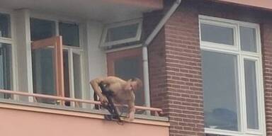Niederlande: Mann schoß mit Armbrust von Balkon