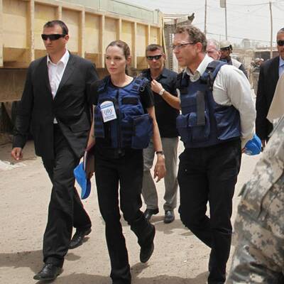 Flüchtlingshilfe: Angelina Jolie im Irak