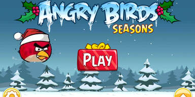 Weihnachts-Version von Angry Birds
