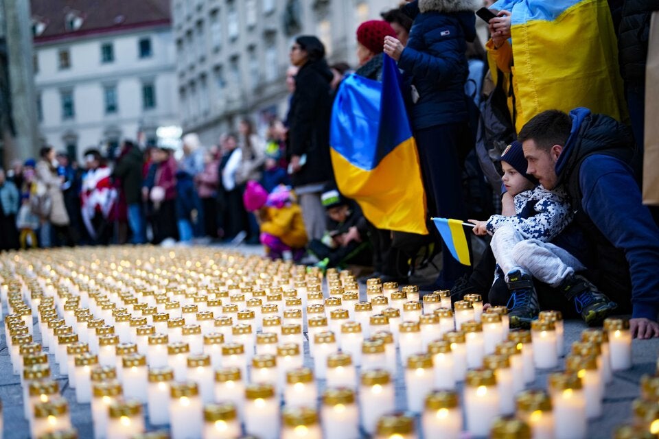 Wiener Lichtermeer für ukrainische Kinder
