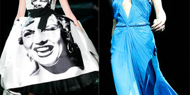 Pelzige Opulenz und Marylin am Kleid