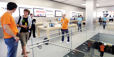 Apple Store in Wien kurz vor Eröffnung