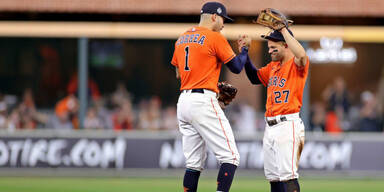 Houston Astros Spieler Carlos Correa und Jose Altuve