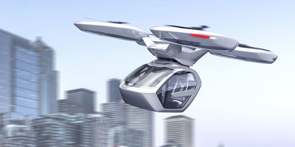 Audi zeigt fliegende Robo-Auto-Drohne