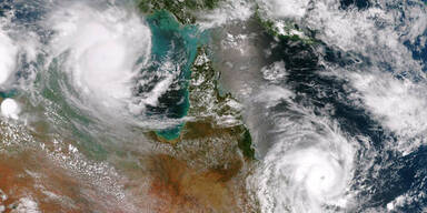 Zyklone zogen über Australien