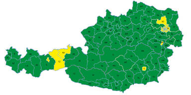 Diese sieben Bezirke sind jetzt gelb