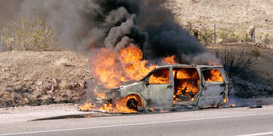 Hochalpenstraße: Auto ging in Flammen auf