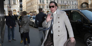Nicolas Cage am Tag des Opernballs in Wien
