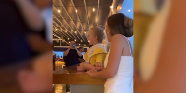 Baby in Restaurant