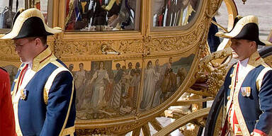 Gemälde auf der Kutsche von Königin Beatrix