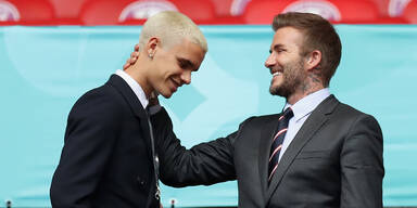 Romeo Beckham mit Vater David Beckham