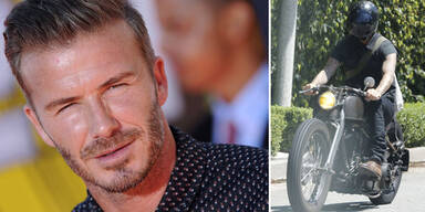 Bike-Crash von David Beckham