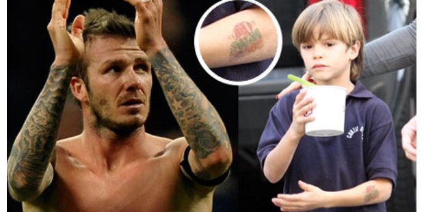Beckham-Sohn zeigt stolz sein Tattoo