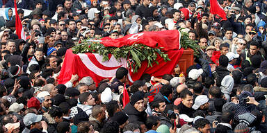 Trauerfeier für Belaid in Tunesien