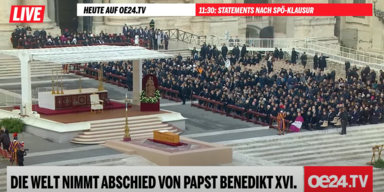 LIVE auf oe24.TV: Das Begräbnis von Papst Benedikt