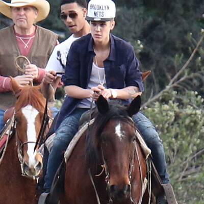 Hoch zu Ross: Justin Bieber geht reiten 