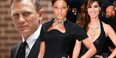 James Bond, Bérénice Marlohe, Naomie Harris Daniel Craig