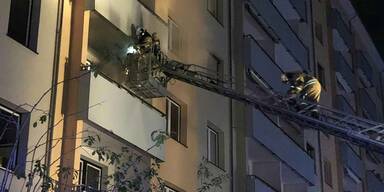 Brand in ihrer Wohnung in einem Grazer Hochhaus
