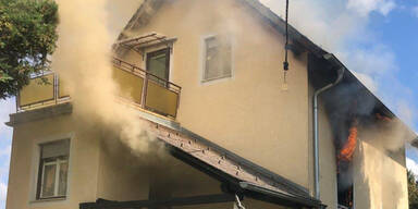Brand in Grazer Einfamilienhaus