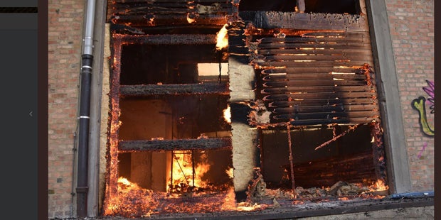 Großbrand über ganz Wien zu sehen