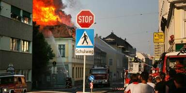 Flammen-Inferno mitten in Wien