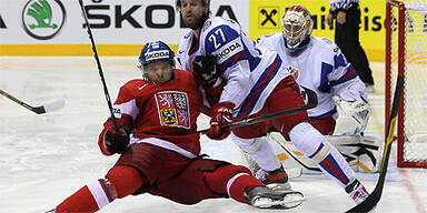 Eishockey: Russland-Tschechien in Bratislava