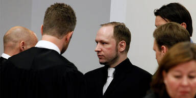 Anders Breivik am fünften Prozesstag
