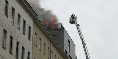 Feuerwehr-Großeinsatz in Wien-Brigittenau