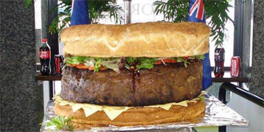 Monsterburger wiegt knapp 100 Kilo