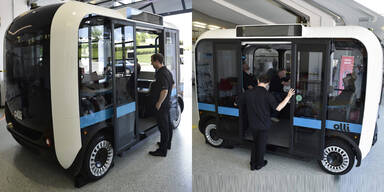 Selbstfahrender Minibus aus dem 3D-Drucker