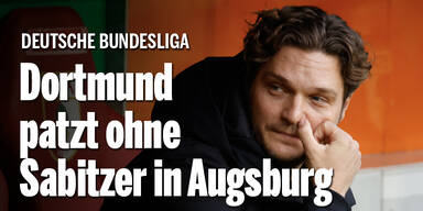 Dortmund patzt ohne Sabitzer in Augsburg