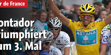 Alberto Contador triumphiert zum 3. Mal