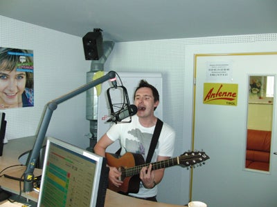 James Cottriall zu Besuch im Antenne-Studio