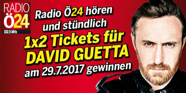 Stündlich 1 x 2 Tickets für das David Guetta Konzert in Wien gewinnen