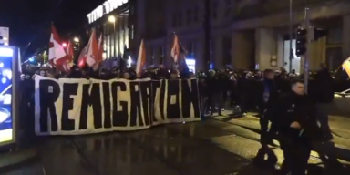 Hunderte Rechtsextreme bei Demo in Magdeburg