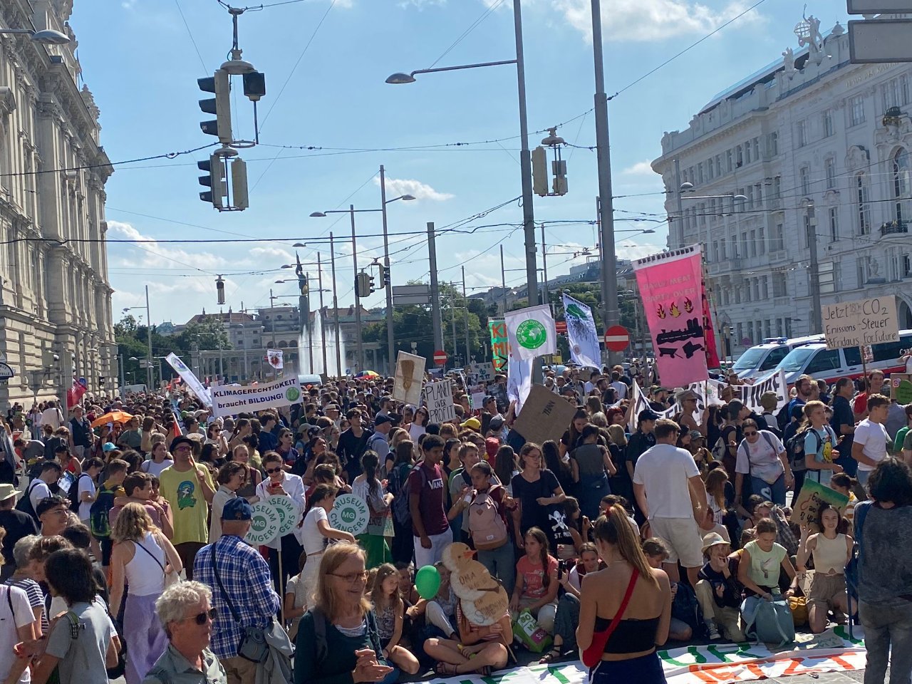 Klima-Protest in Wien