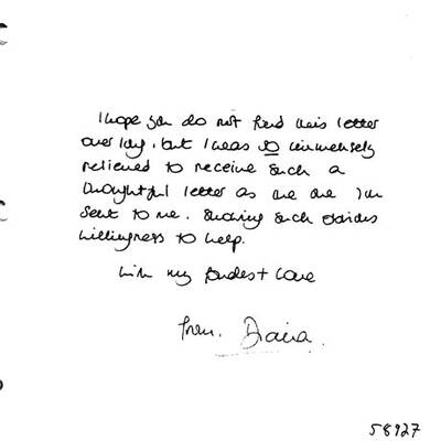 Dianas Briefe an den Schwiegervater