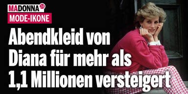 Abendkleid von Diana für mehr als 1,1 Millionen Dollar versteigert