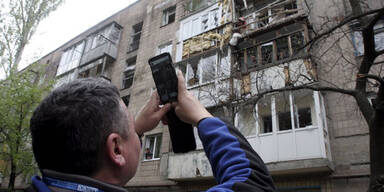 Ukraine: Artilleriefeuer auf Donezk
