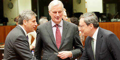Michael Spindelegger, Mario Draghi, Michel Barnier