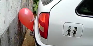Parken leicht gemacht: Luftballon als Hilfe