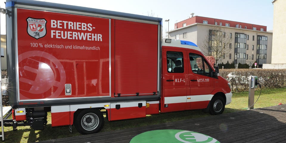 Kreisel baute 1. Feuerwehr-Elektroauto