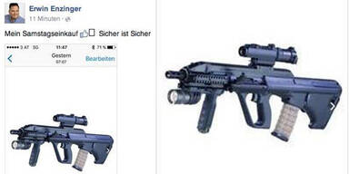 FPÖ-Politiker postet Foto von Sturmgewehr