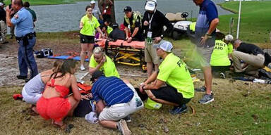 Blitz schlägt bei PGA-Golf-Turnier ein: Mehrere Verletzte
