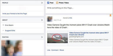 Facebook-Betrug mit MH17-Opfern