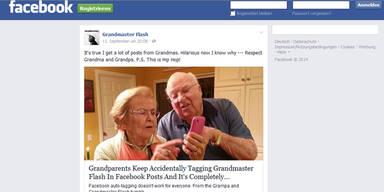 Witziger Oma-Fehler bei Facebook