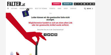 "Falter"-Website mit Nackt-Cover offline