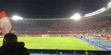 Traurige Kulisse: So leer waren die Ränge im Happel-Stadion